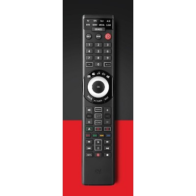 Black Universal Smart Remote Control with Shortcut Keys