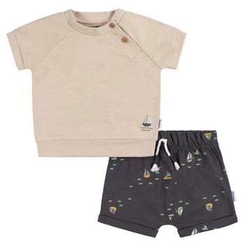 Gerber Baby Boys' T-shirt and Shorts, 2-Piece