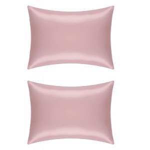 Unique Bargains Silk Soft and Smooth Queen Pillowcase 2 Pcs - 1 of 4