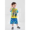 SUPER MARIO Nintendo Luigi Mario Yoshi Toddler Boys Pajama Shirts and Shorts Yellow/Red/Blue 2T - 3 of 4