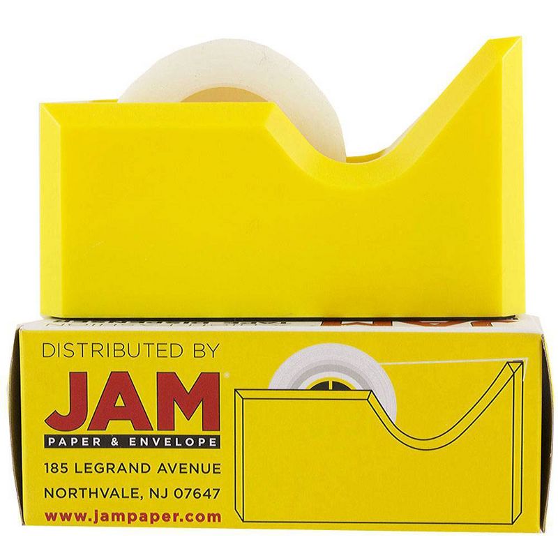 JAM Paper Colorful Desk Tape Dispensers - Yellow, 5 of 7