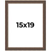PosterPalooza | Elegant Brown Picture Frame - UV Acrylic, Foam Board Backing, Hanging Hardware - 2 of 4