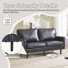 CAVINAS Mid Century Modern Loveseat Sofa, 2 Seater Sofa Couches for Living Room, Comfy Couch with USB & Removable Pillow Cover - 4 of 4