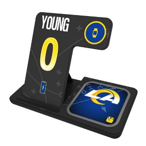 NFL Los Angeles Rams Players Game Tactic 15-Watt 3 in 1 Charging Station - 1 of 4