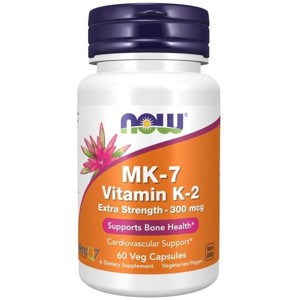 MK-7 Vitamin K-2 Extra Strength 300 mcg by Now Foods  -  60 VegCap - 1 of 3