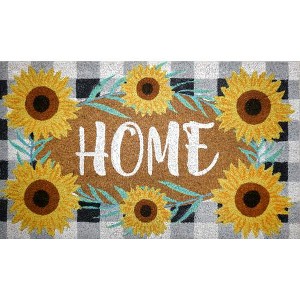 Farmhouse Home Summer Natural Fiber Coir Doormat Indoor Outdoor 30" x 18" Briarwood Lane - 1 of 3