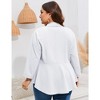 Whizmax Women's Plus Size Casual Blazers Open Front Work Office Jackets Blazer with Pockets - 4 of 4