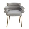 TOV Furniture Dente Velvet Dining Chair By Inspire Me! Home Decor in Grey - 3 of 4