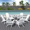 WestinTrends Dylan HDPE Outdoor Patio Adirondack Chair (12-Piece Set) - 2 of 4