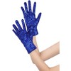 INSPIRE CHIC Women's Sequin Wrist Full Finger Sparkly Sleeves Gloves for Party Banquet Costume Prom Dress 1 Pair - 4 of 4