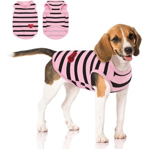 Dog Shirt, Pet Clothes for All Season, Soft Breathable Shirt for Dogs Cats Boy Girl, Breathable Lightweight Pet Tshirt for Frenchie, Dachshund, Yorkie - 1 of 4