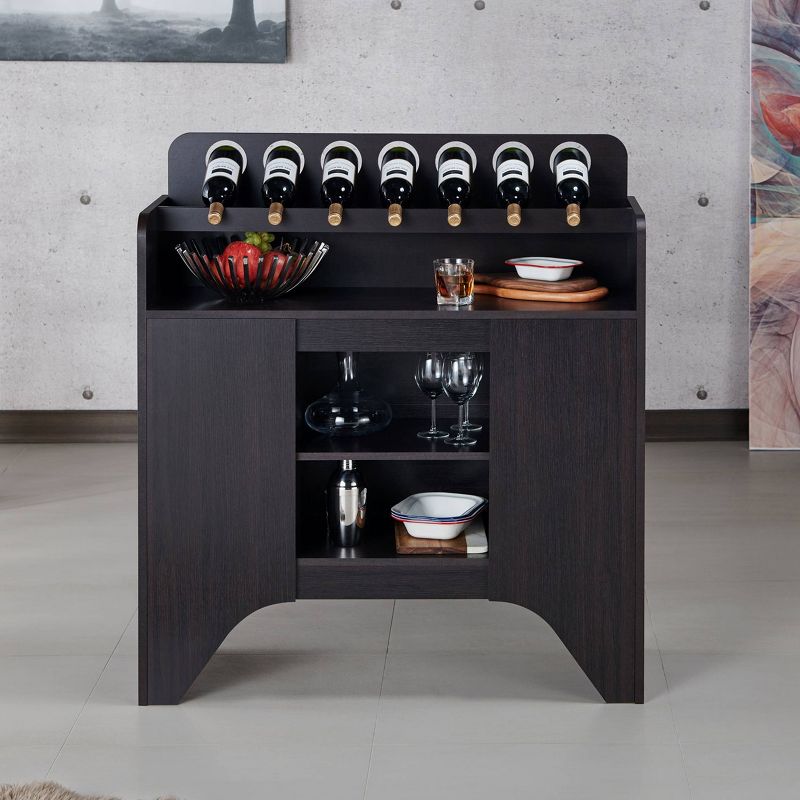 Belfi Wine Cabinet Espresso - HOMES: Inside + Out, 3 of 8