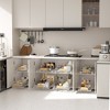 Pull-Out Organizer under Cabinet Storage for Kitchen with Wooden Handle - 4 of 4