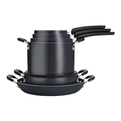 Tramontina 11-Piece Gray Aluminum Nonstick Nesting Cookware Set