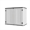 4.18 ft. W x 2.42 ft. D Durable Resin Storage Shed, Weather-Resistant Outdoor Storage Cabinet for Home, Patio and Garage - 3 of 4