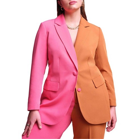 Pink blazer best sale size 18