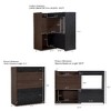 Lyngins Extendable Rotating Storage Cabinet, 2-Tone Buffet Sideboard Cabinet with Drawer & Flip Doors, Kitchen Cabinet, or Corner Cabinet - 2 of 4