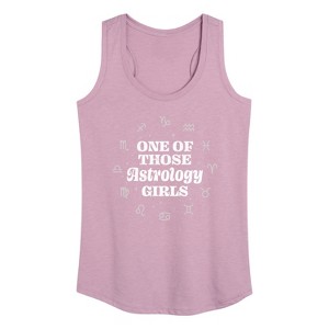 Women's - Instant Message - One Of Those Astrology Girls Graphic Racerback Tank - 1 of 4