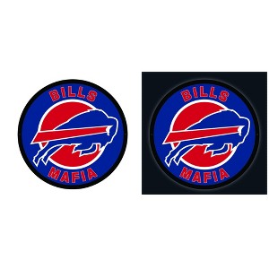LED Wall Decor, Round, Buffalo Bills, Bills Mafia - 1 of 1