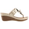 GC Shoes Flora Flower Comfort Slide Wedge Sandals - 2 of 4