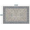 YEERSWAG Vintage Floral 8'x10' Indoor Area Rugs Non-Slip Carpet For Bedroom Living Room Balcony - 4 of 4