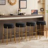 NicBex Set of 2 Bar Stools for Kitchen Island,Modern Counter Bar Stools with Support Legs,Bar Chairs for Dining Rooms,Kitchens Islands - 2 of 4