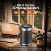 KikiBriz Small Space Heater, Portable Electric Heater with Temperature Sensor for Indoor Use, Digital Display, 1-12H Timer, Eco and Fan Mode - 4 of 4