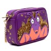 Disney Vegan Leather Crossbody bag with Adjustable Straps, Moana Tamatoa Character Close Up Pose Applique, Purple, 8.5" x 6.0" - 2 of 4