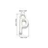 Unique Bargains Metal Bulk Elegant DIY Crafts Jewelry Making Initial Pendant 50 Pcs - 2 of 4