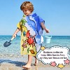 Catalonia 100% Cotton Kid's Crabs Hooded Bath Towel for Girls Boys Aged 2-6, Absorbent Toddler Towel Cape, Changing Robe for Pool Beach Bathroom - 2 of 4