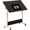 Nasitip Adjustable Height Standing Desk with Wheels - 34.6" Mobile Sit Stand Workstation for Home Office - 3 of 4