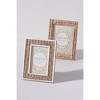 Shiraleah Portofino Chevron Weave 4x6 Picture Frame, Natural - 2 of 3