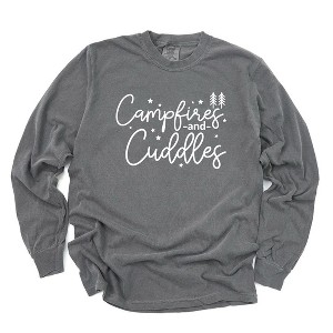 Simply Sage Market Women's Campfires and Cuddles Short Sleeve Garment Dyed Tee - 1 of 3