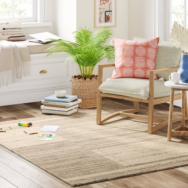 Linen/Wool Loom Carpet Area Rug Natural - Threshold™, 5 of 8