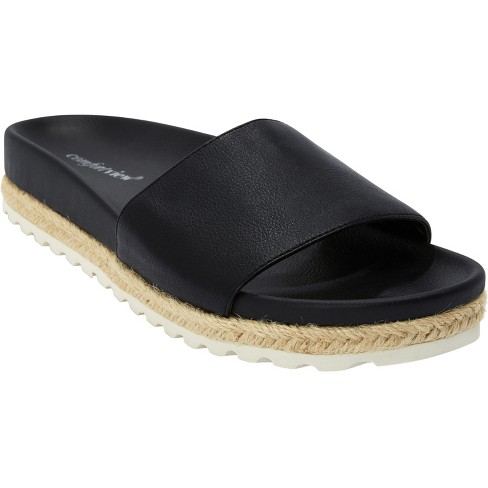 Wide width hot sale footbed sandals