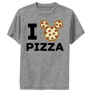 Boy's Disney Mickey Mouse Pizza Performance Tee - 1 of 4