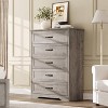 5/6 Drawer Dresser for Bedroom, Wooden Chest of Drawers with Wide Handles, Modern Farmhouse Storage Cabinet Organizer for Bedroom, Living Room - 3 of 4