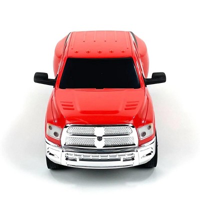 Red Plastic Ram 3500 Mega Cab Dually Toy Truck
