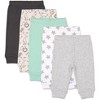 The Peanutshell Safari 5-Pack Baby Pants in Gray/Light Green - image 3 of 4