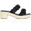 Women's Wide Fit Roxy Flatform Heel - black | CITY CHIC - image 2 of 4