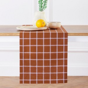 Solino Home Linen Windowpane Table Runner - 1 of 4