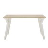 NicBex Dining Room Table for 4 Morden 55" Rectangle Dining Table Counter Height Table with 4 Legs for Kitchen, White - 3 of 4