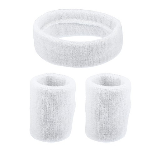 Solid White Athletic Headband