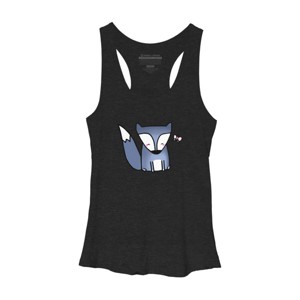 Women's Design By Humans Little Fox & Friend By staceyroman Racerback Tank Top - 1 of 2