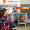 Kumasinova 22" Electric Fireplace with Realistic LED Flames and Logs,Freestanding 1500W Heater Fireplace with Overheating Protection - 4 of 4