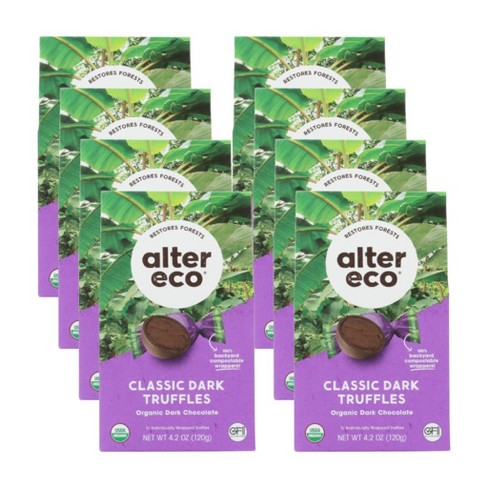 Alter Eco Classic Dark Chocolate Truffles - Case Of 8/4.2 Oz : Target