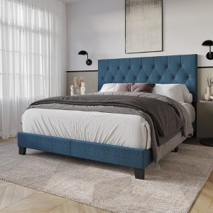 Home Design Dillon Twin Tufted Upholstered Panel Bed - 1 of 4