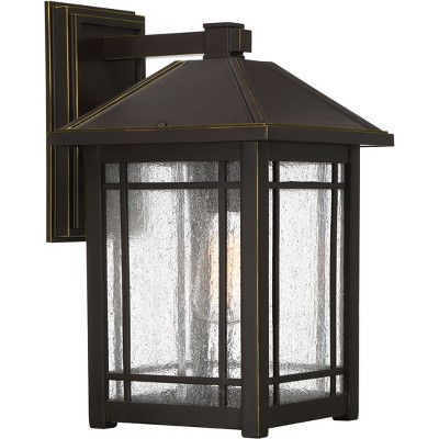 Cedar Point 1-Light Palladian Bronze Outdoor Wall Lantern