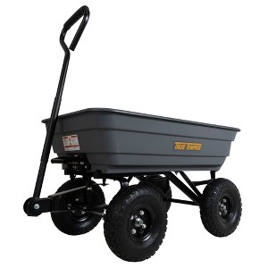4 cu. ft. Easy Dump Plastic Wagon Garden Cart - True Temper - 1 of 4