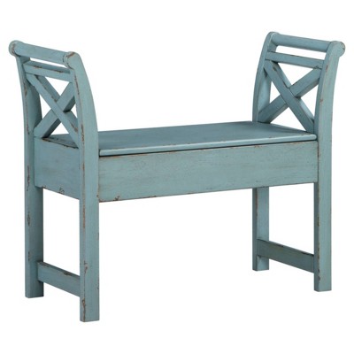 Heron Ridge Accent Bench Blue - Signature Design by Ashley